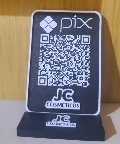 Placa Pix Personalizada em Impressão 3D