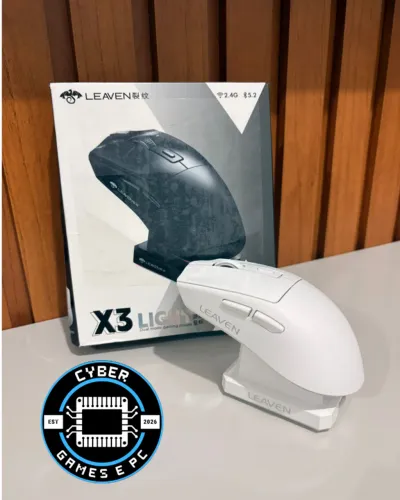 Mouse gamer sem fio LEAVEN X3