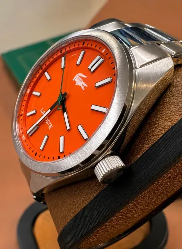 RELÓGIO LACOSTE BOSTON ORANGE