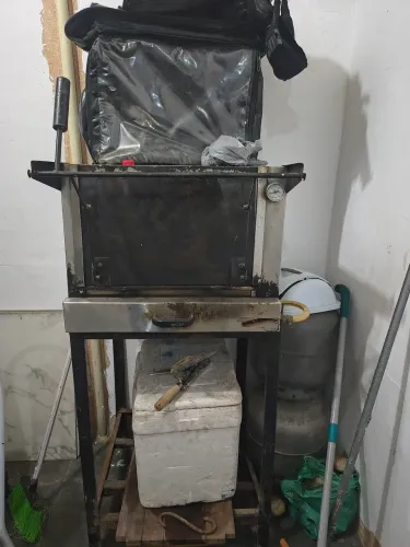 Forno industrial - suporte do forno - botijão incluído, borracha e click