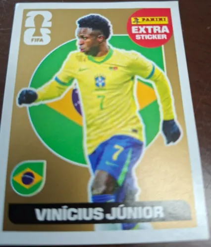 Figurinha Vini Jr legend gold 2026