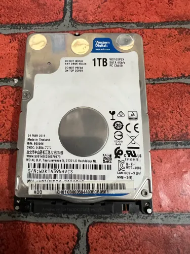 HD de 1 Tera Notebook