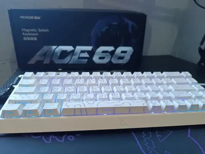 Teclado Gamer MCHOSE Ace 68 Hall Effect Magnético 68% RGB 8000Hz Hot-Swap