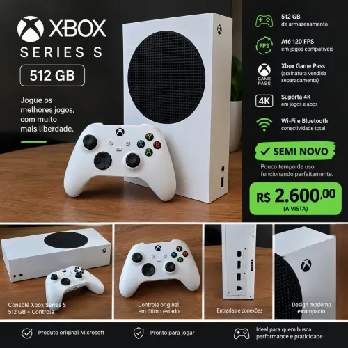 OFERTA! Vendo XBOX SÉRIES S 512gb