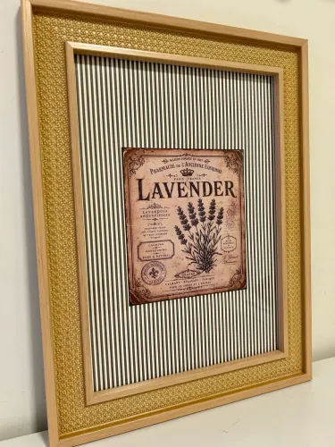 Quadro decorativo para parede lavanda 
