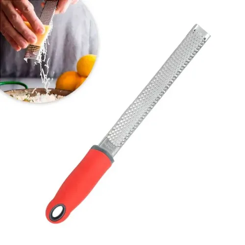 Ralador Culinário Profissional Zester Aço Inox Frutas Queijo Cozinha Almoço Jantar