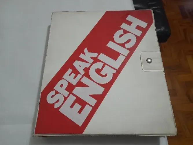 Fita Cassete Speak English, editora Abril, com 12 fitas, ler a descrição