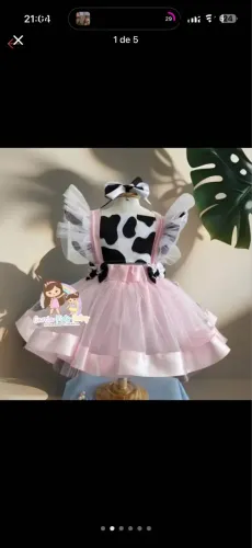 Vestido fazendinha 2/3 anos