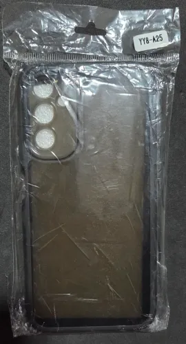 Capa capinha preta anti-impacto em TPU celular Samsung A25 NOVA