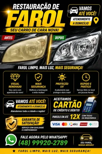 Restauração de Farol - Deixe Seu Carro com Cara de Novo! ?
