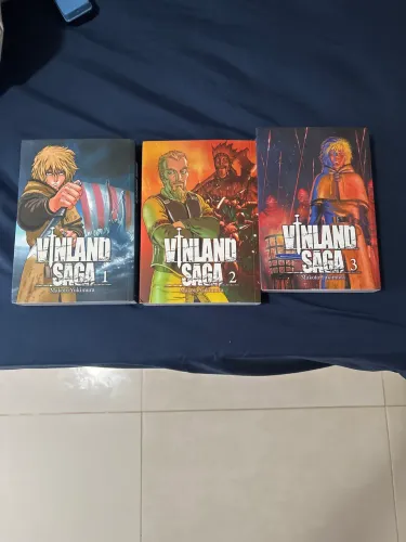 mangás vinland saga 1 ao 3 