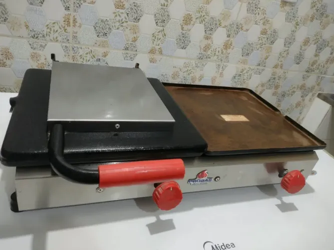 Chapa pra lanches nova movida a gaz