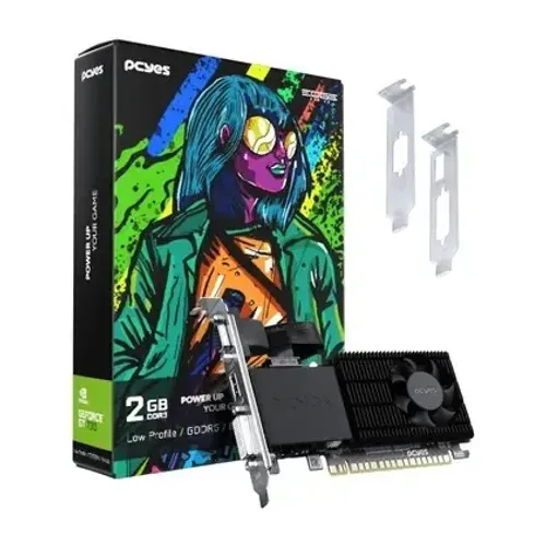 Placa de Video NVIDIA GeForce GT730 2GB DDR3 64 Bits Projeto Edge Low Profile Single Fan