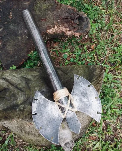Machadinha De Xangô Umbanda Religião Artesanal Feira Em Aço