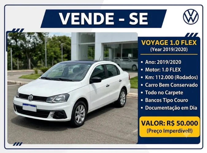 Volkswagen Voyage 1.0 Flex 12V 4P 2020