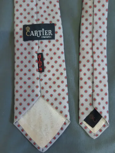 Gravata Cartier CGC vintage 