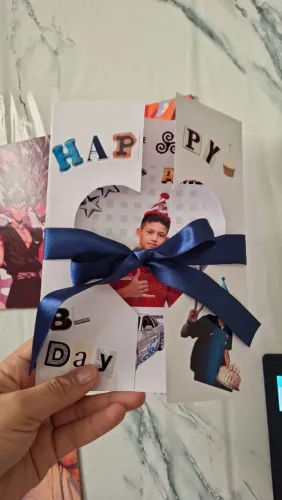 Cartão de aniversário personalizado
