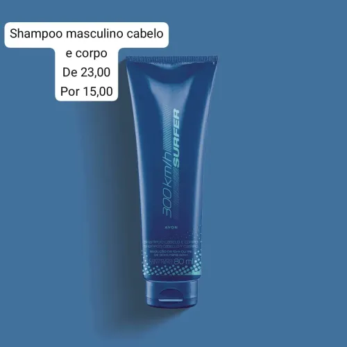 Shampoo cabelo e corpo masculino avon