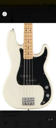Baixo FENDER BASS P.BASS MEX. PLAYER II White