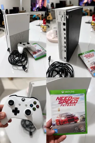 XBOX ONE S 1TB DE MEMÓRIA SEMI NOVO COM 1 JOGO DE BRINDE!