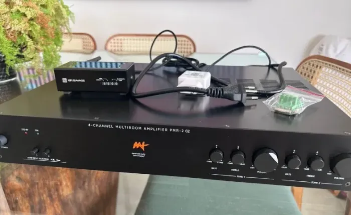 Amplificador PMR-2 G2 - 2 Zonas + Stream Pro Wireless + Conversor Óptico