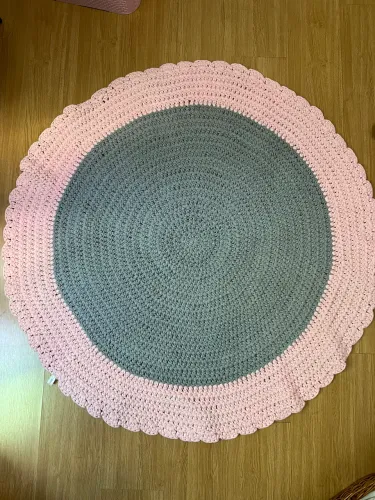 Lindo Tapete de crochê decorativo quarto menina 