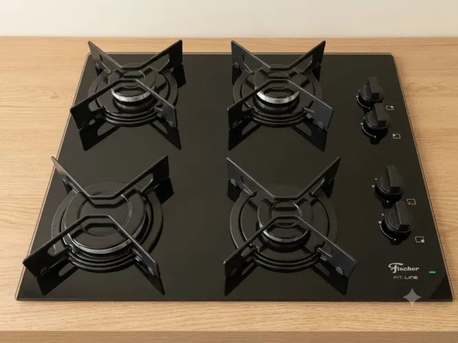 Cooktop Fisher Fit Line 4 bocas