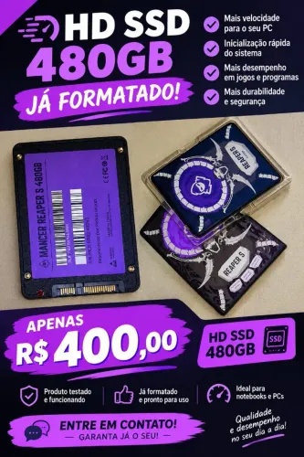 SSD 480GB novo
