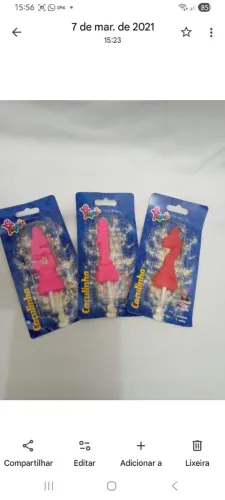 Velas numeros