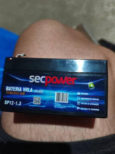 Bateria Selada VRLA 12V 1,3AH SP 12-1,3 Secpower