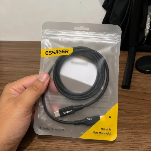 Cabo USB-C Original Essager | Carregamento turbo super rápido 100W | NOVO