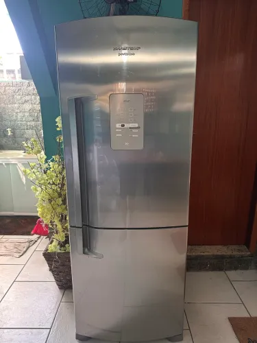 GELADEIRA INOX INVERTER BRASTEMP 422L