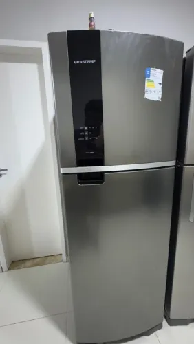 Geladeira Brastemp Frost Free 385 Litros Duplex cor Inox
