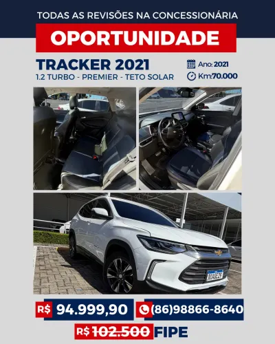 Chevrolet Tracker Premier 1.2 Turbo 12V Flex AUT 2021