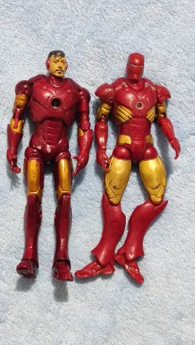 Boneco homem de ferro, lote com dois