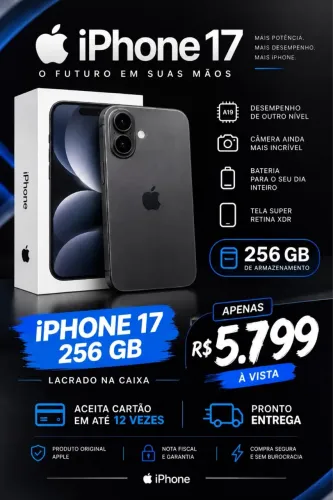 IPHONE 17 256gb | LACRADO | GARANTIA APPLE