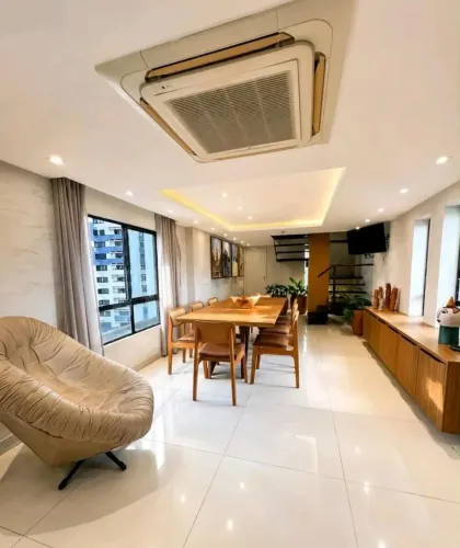 APARTAMENTO TRIPLEX Á VENDA 3 QTOS SENDO 2 SUÍTES NA TAMARINEIRA, RECIFE / PE.