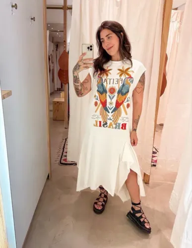 Vestido farm tam G- NOVO