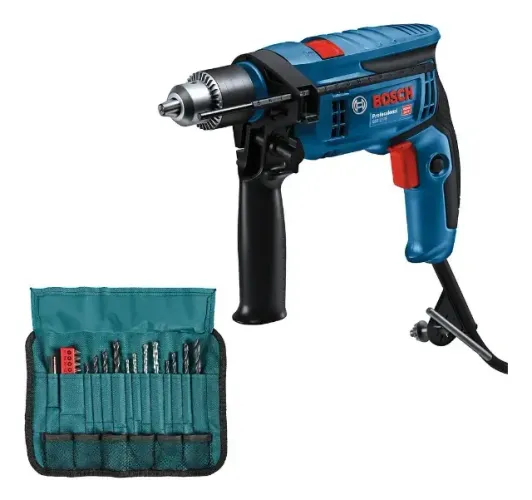 Furadeira De Impacto Gsb13re 1/2 750w 220v +23 Peças Bosch Neutro 220v