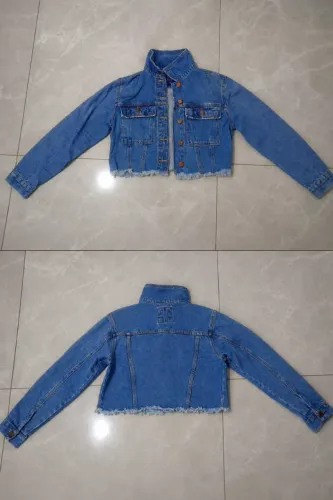JAQUETA JEANS CLARO TAM G