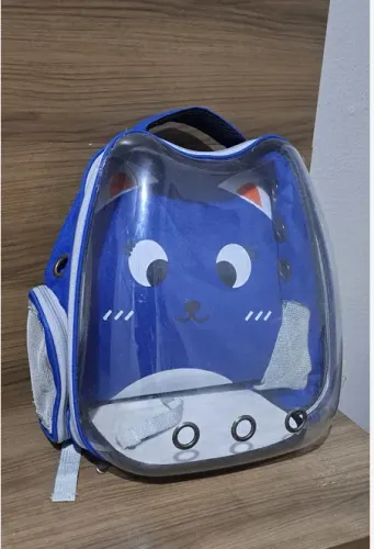 Mochila de Transporte Pet para Gatos - Visão Panorâmica (Usada)