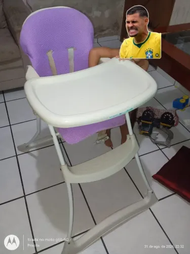Cadeira de alimentação para bebe
