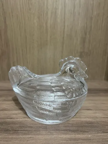 Galinha Manteigueira Vidro