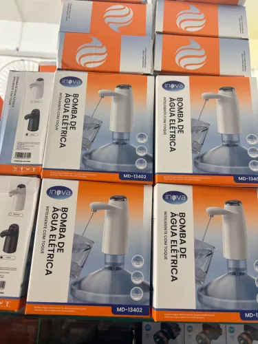 Bebedouro Bomba Elétrica Para Garrafão Galão D'água 5 a 20 Litros Recarregável Portátil