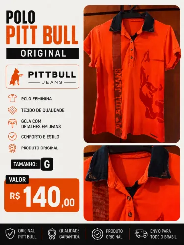 Polo feminina Pitt bull Jeans