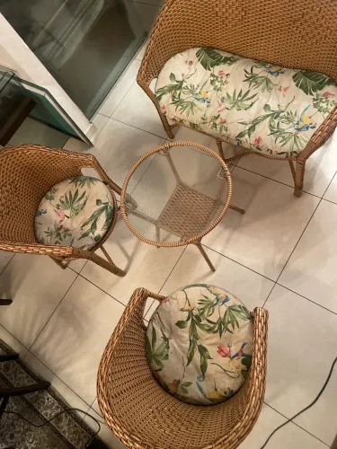 Jogo de cadeiras de varanda