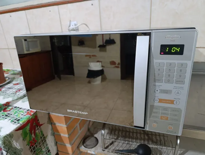 Microondas Brastemp 30L KingSize 127v INOX