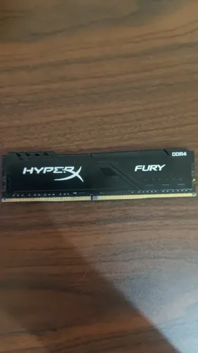 Memória RAM HyperX Fury, 8GB, 2666MHz, DDR4, CL16, Preto - HX426C16FB3/8