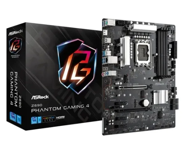 Placa-Mãe ASRock B660M Phantom Gaming 4, Intel, M-ATX, DDR4, Socket, LGA 1700, Preto