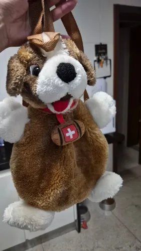 Mochilinha Infantil de Pelúcia Cachorrinho - Super Fofinha